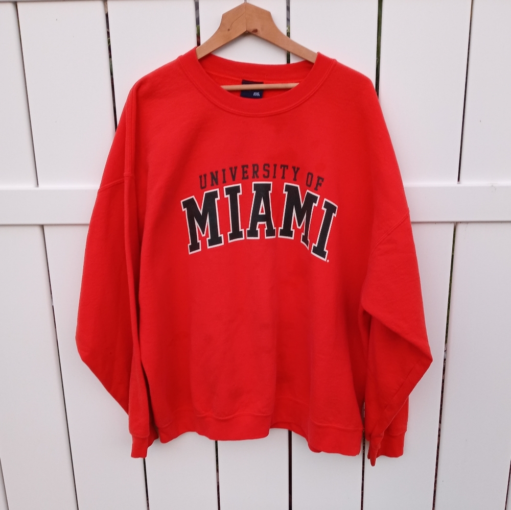 🟠University Of 🟢Miami 2XL Sweater 🏈